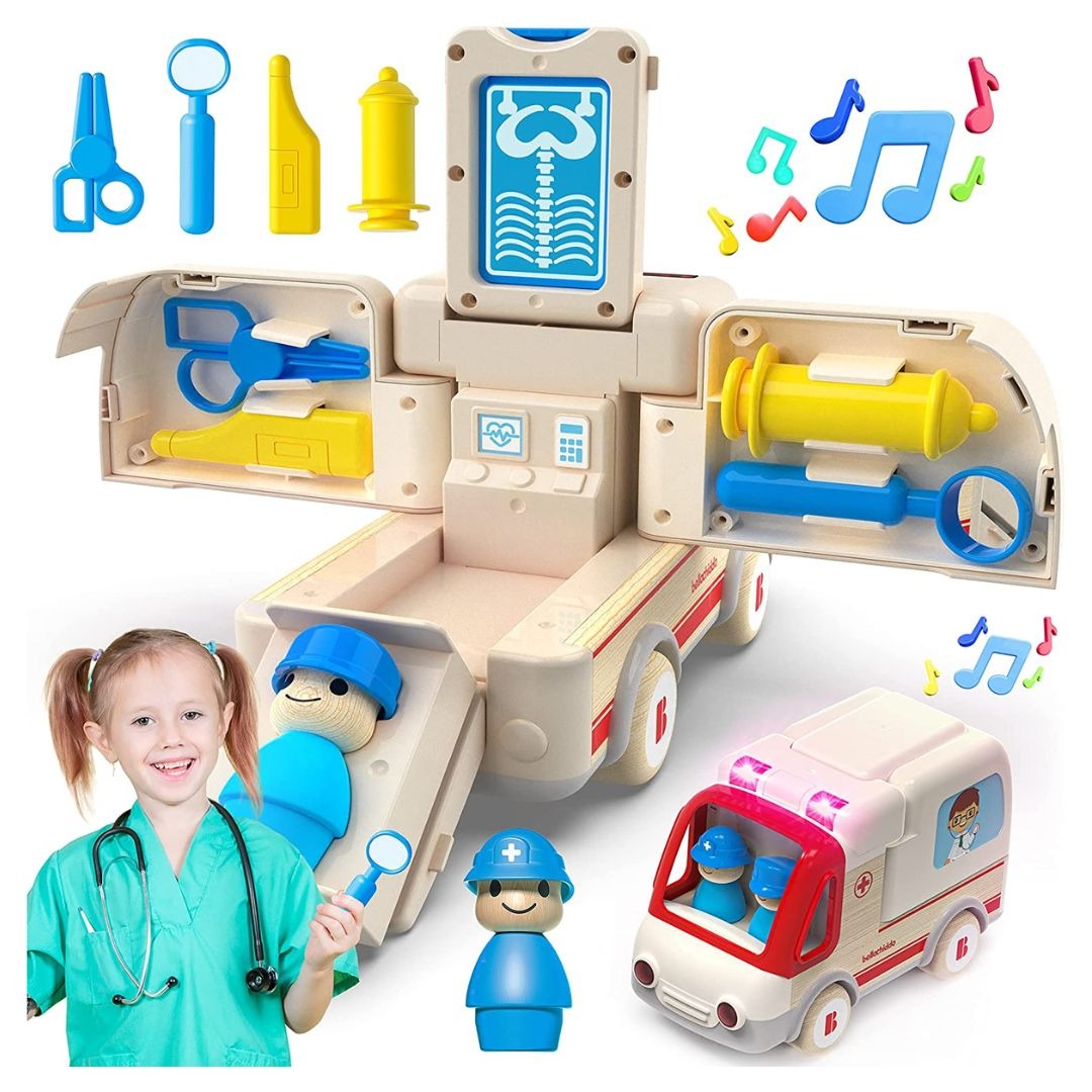 BELLOCHIDDO Ambulance Toy