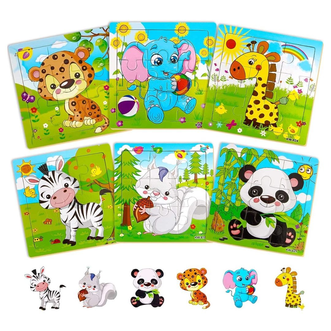 Aitey Set of 6 Toddler Puzzles Ages 2-4