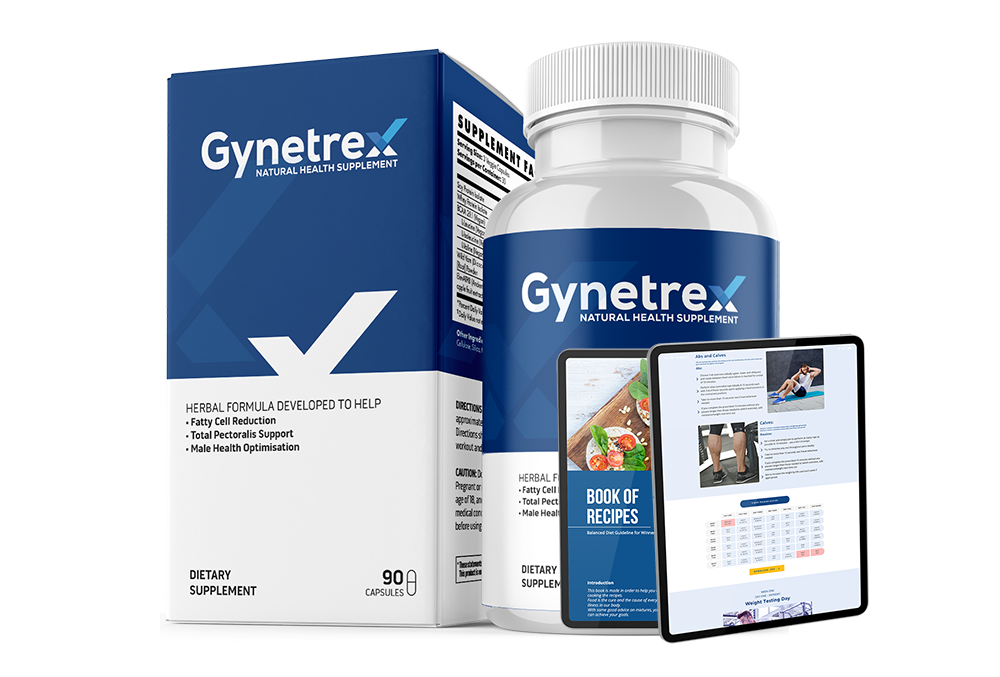 Gynetrex - Complete Breast Reduction System for Men - Gynetrex
