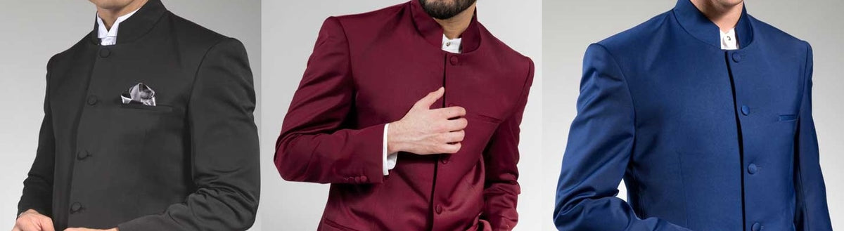 Shop Stylish Mandarin Collar Suit Online
