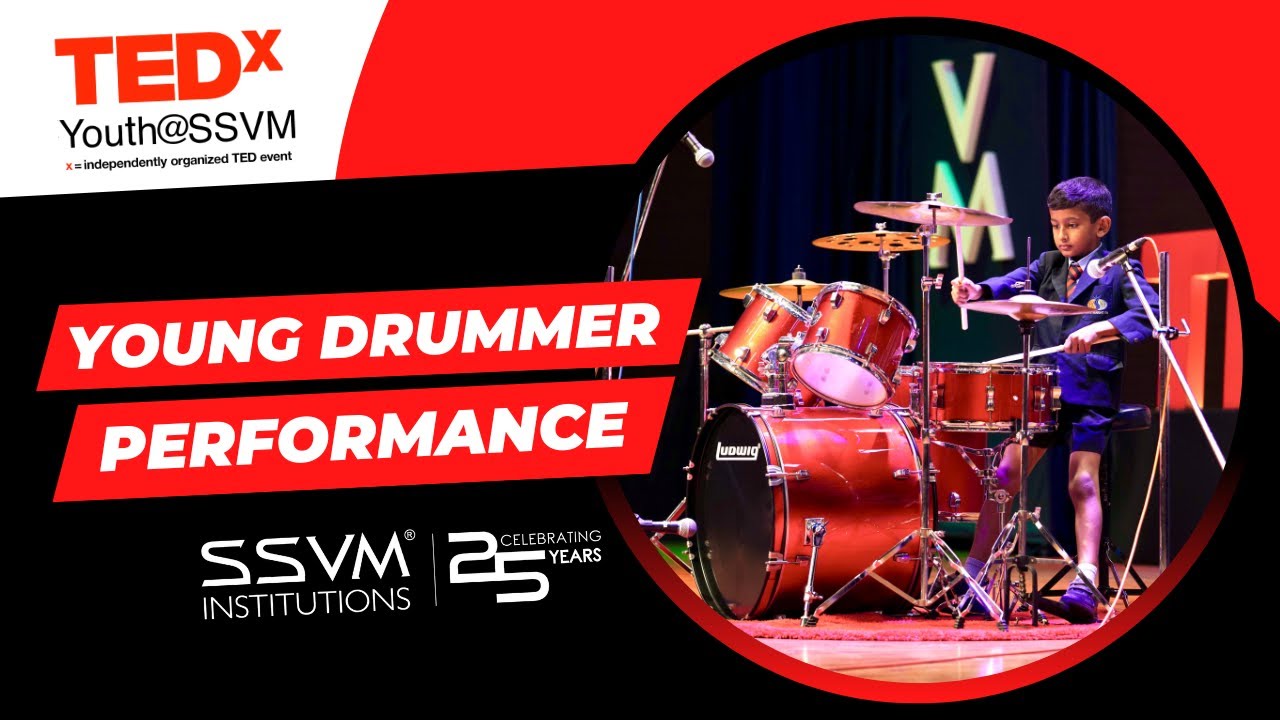 Young Drummer Performance | Child Prodigy | TEDxYouth@SSVM - YouTube